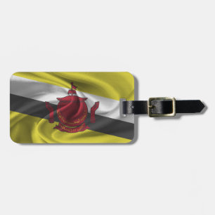 Etiqueta Para Maletas Bandera de Brunéi