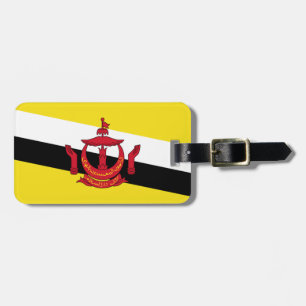 Etiqueta Para Maletas Bandera de Brunei Easy ID Personal