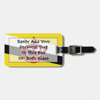 Etiqueta Para Maletas Bandera de Brunei Easy ID Personal
