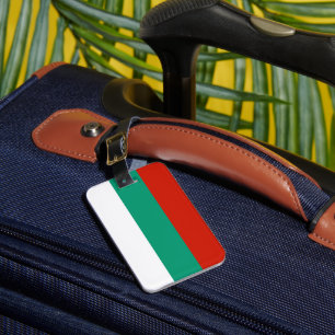 Etiqueta Para Maletas Bandera de Bulgaria