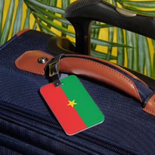 Etiqueta Para Maletas Bandera de Burkina Faso