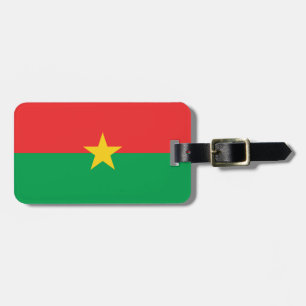 Etiqueta Para Maletas Bandera de Burkina Faso fácil identificación perso