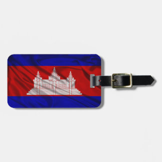 Etiqueta Para Maletas Bandera de Camboya