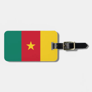 Etiqueta Para Maletas Bandera de Camerún, identificación personal fácil