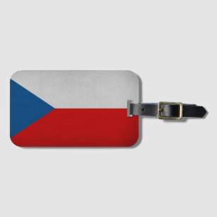 Etiqueta Para Maletas Bandera de Checia