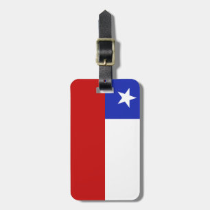 Etiqueta Para Maletas Bandera de Chile
