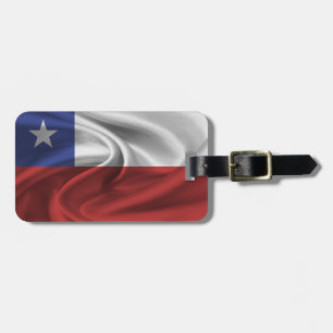 Etiqueta Para Maletas Bandera de Chile