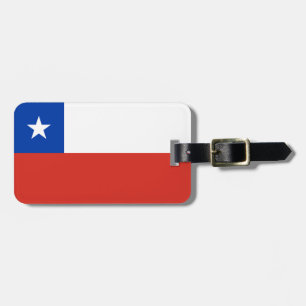Etiqueta Para Maletas Bandera de Chile