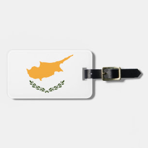 Etiqueta Para Maletas Bandera de Chipre