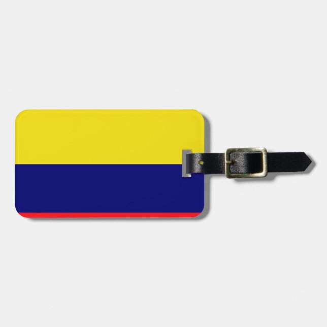Etiqueta Para Maletas Bandera de Colombia (Frente Horizontal)