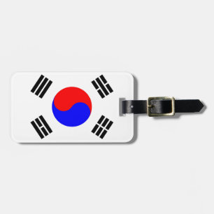 Etiqueta Para Maletas Bandera de Corea del Sur