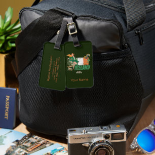 Etiqueta Para Maletas Bandera de cosecha de Irlanda San Patricio