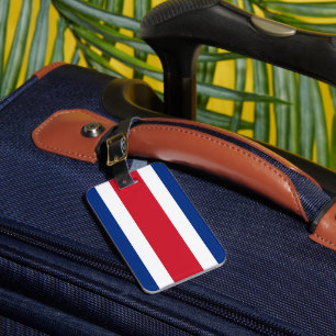 Etiqueta Para Maletas Bandera de Costa Rica