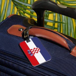 Etiqueta Para Maletas Bandera de Croacia