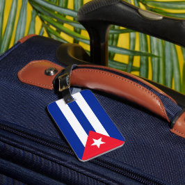 Etiqueta Para Maletas Bandera de Cuba