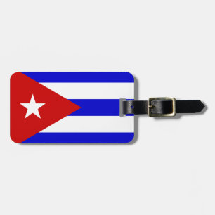 Etiqueta Para Maletas Bandera de Cuba
