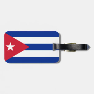 Etiqueta Para Maletas Bandera de Cuba