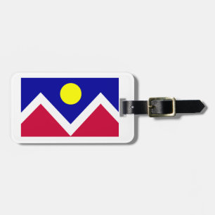 Etiqueta Para Maletas Bandera de Denver Colorado
