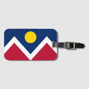 Etiqueta Para Maletas Bandera de Denver, Colorado