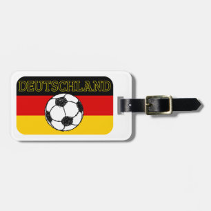 ETIQUETA PARA MALETAS BANDERA DE DEUTSCHLAND   FÚTBOL