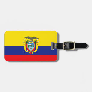 Etiqueta Para Maletas Bandera de Ecuador
