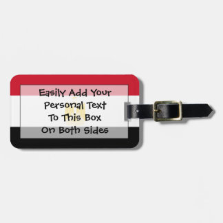 Etiqueta Para Maletas Bandera de Egipto Easy ID Personal