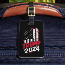 Etiqueta Para Maletas Bandera de época de EE. UU. TRUMP 2024