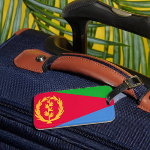 Etiqueta Para Maletas Bandera de Eritrea