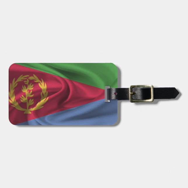 Etiqueta Para Maletas Bandera De Eritrea (Frente Horizontal)