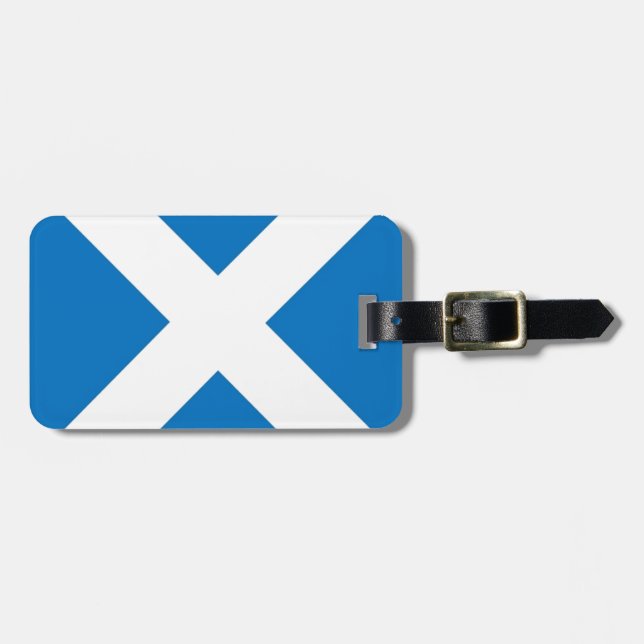 Etiqueta Para Maletas Bandera de Escocia (Frente Horizontal)