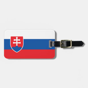 Etiqueta Para Maletas Bandera de Eslovaquia