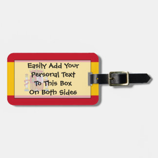 Etiqueta Para Maletas Bandera de España Easy ID Personal
