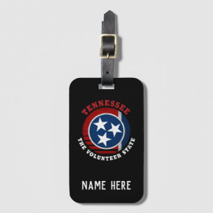 ETIQUETA PARA MALETAS BANDERA DE ESTADO VOLUNTARIO DE TENNESSEE