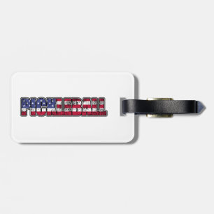 Etiqueta Para Maletas Bandera de Estados Unidos