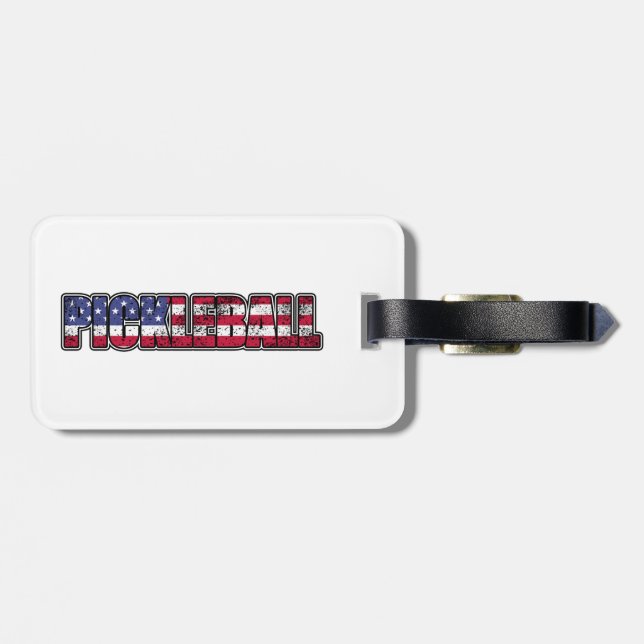 Etiqueta Para Maletas Bandera de Estados Unidos (Atrás Horizontal)
