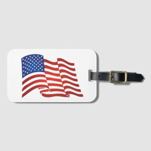 Etiqueta Para Maletas Bandera de Estados Unidos