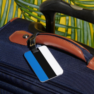 Etiqueta Para Maletas Bandera de Estonia