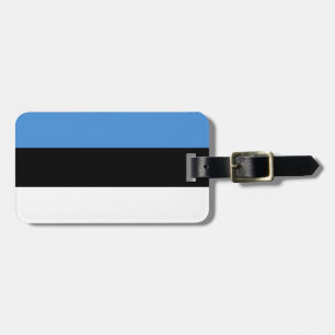 Etiqueta Para Maletas Bandera de Estonia