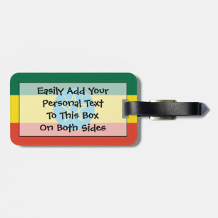 Etiqueta Para Maletas Bandera de Etiopía, fácil identificación personal