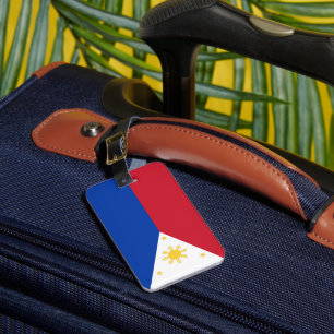 Etiqueta Para Maletas Bandera de Filipinas