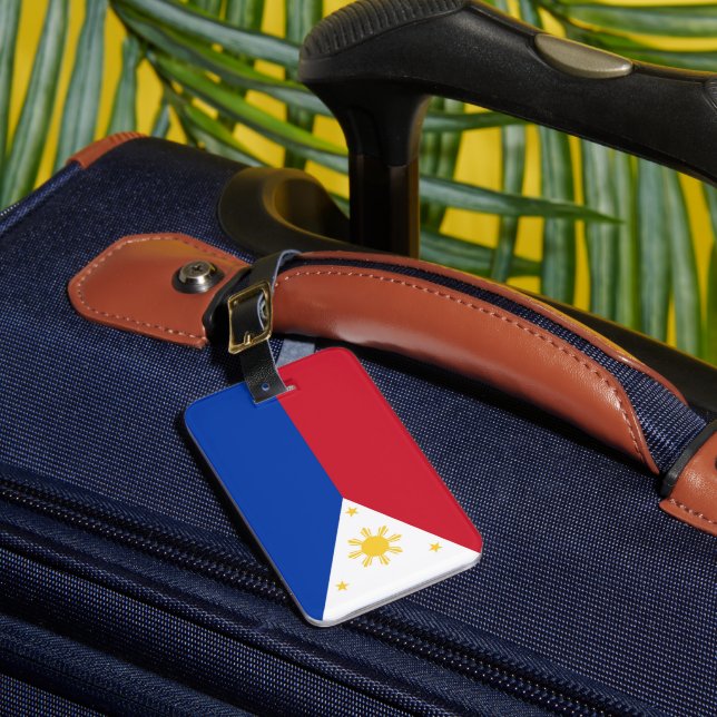 Etiqueta Para Maletas Bandera de Filipinas (Anverso In situ 1)