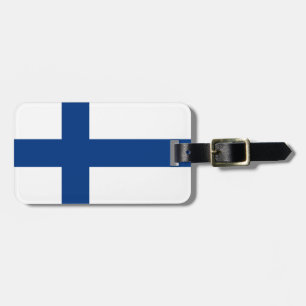 Etiqueta Para Maletas Bandera de Finlandia