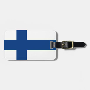 Etiqueta Para Maletas Bandera de Finlandia