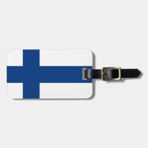 Etiqueta Para Maletas Bandera de Finlandia