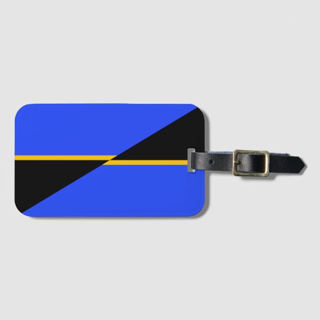 Etiqueta Para Maletas Bandera de Folsom, California (Anverso horizontal)
