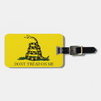 Etiqueta Para Maletas Bandera de Gadsden - no pise en mí