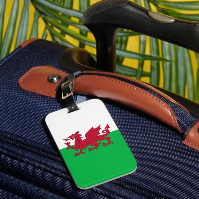 Etiqueta Para Maletas Bandera de Gales (Cymru) (Anverso In situ 1)