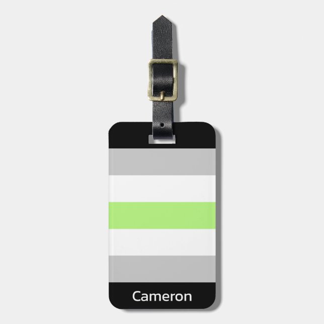 Etiqueta Para Maletas Bandera de género personalizada (Frente Vertical)