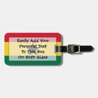 Etiqueta Para Maletas Bandera de Ghana Easy ID Personal