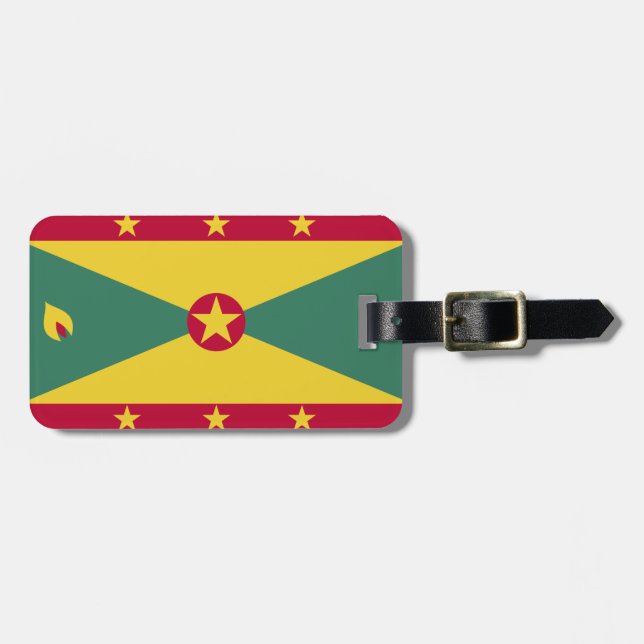 Etiqueta Para Maletas Bandera de Granada (Frente Horizontal)